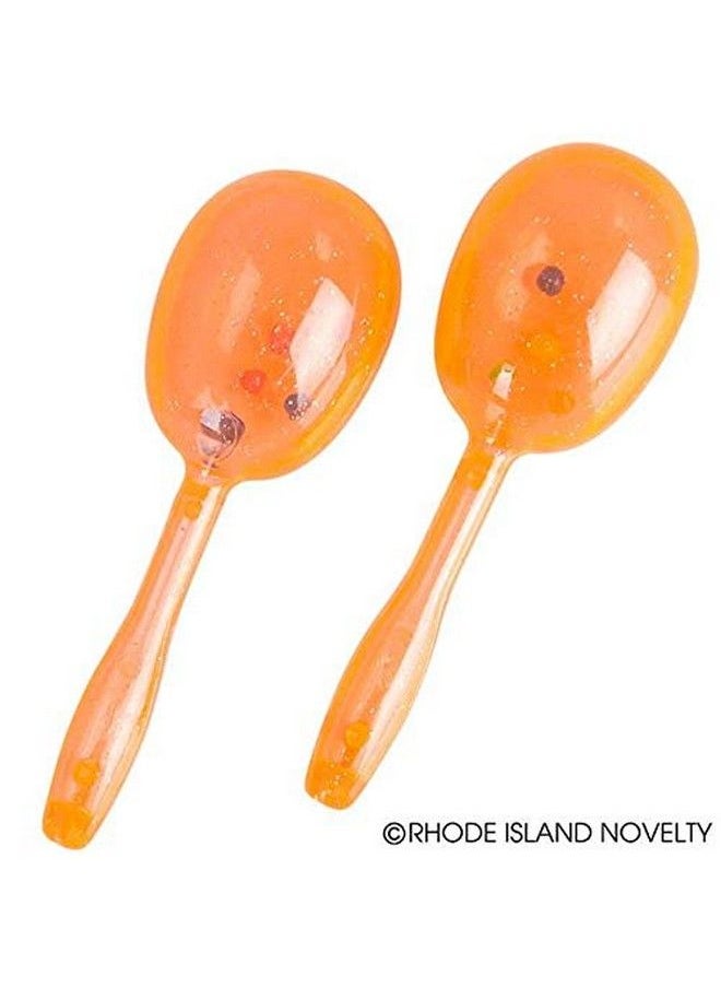 Rhode Island Novelty 5 Inch Glitter Maracas, 12 Sets Per Order  - Image 4
