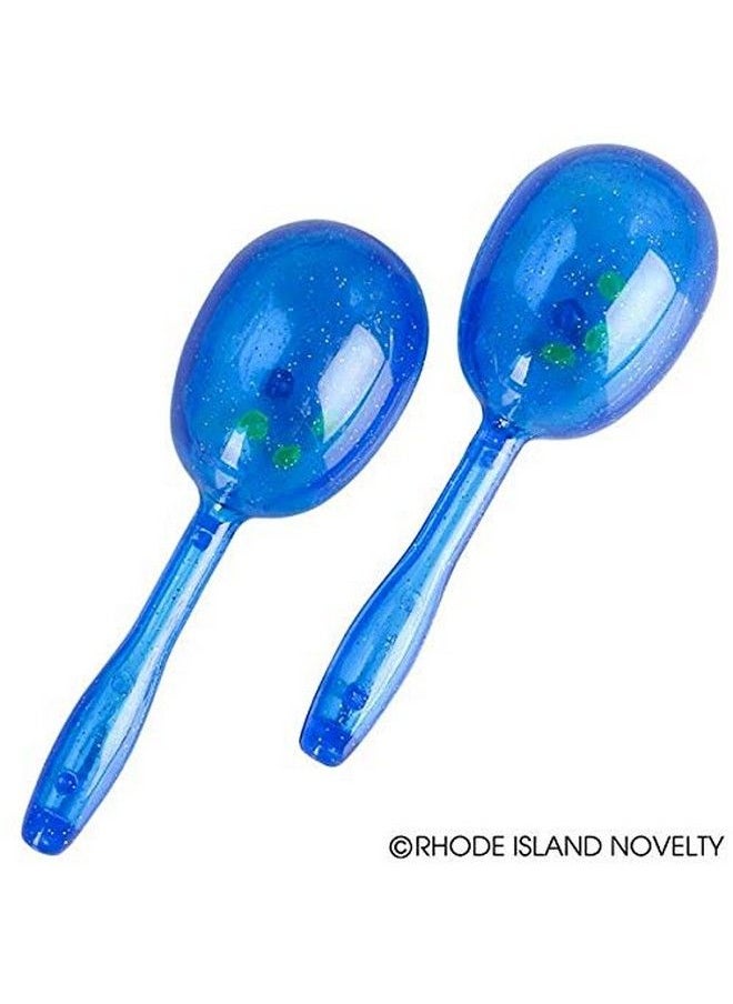 Rhode Island Novelty 5 Inch Glitter Maracas, 12 Sets Per Order  - Image 3