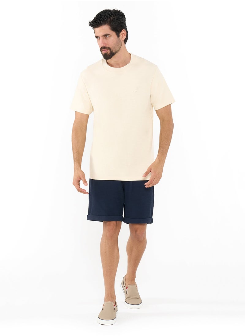 NAUTICA - Essential Regular Fit Premium Cotton Logo Crew Neck T-shirt - Image 1