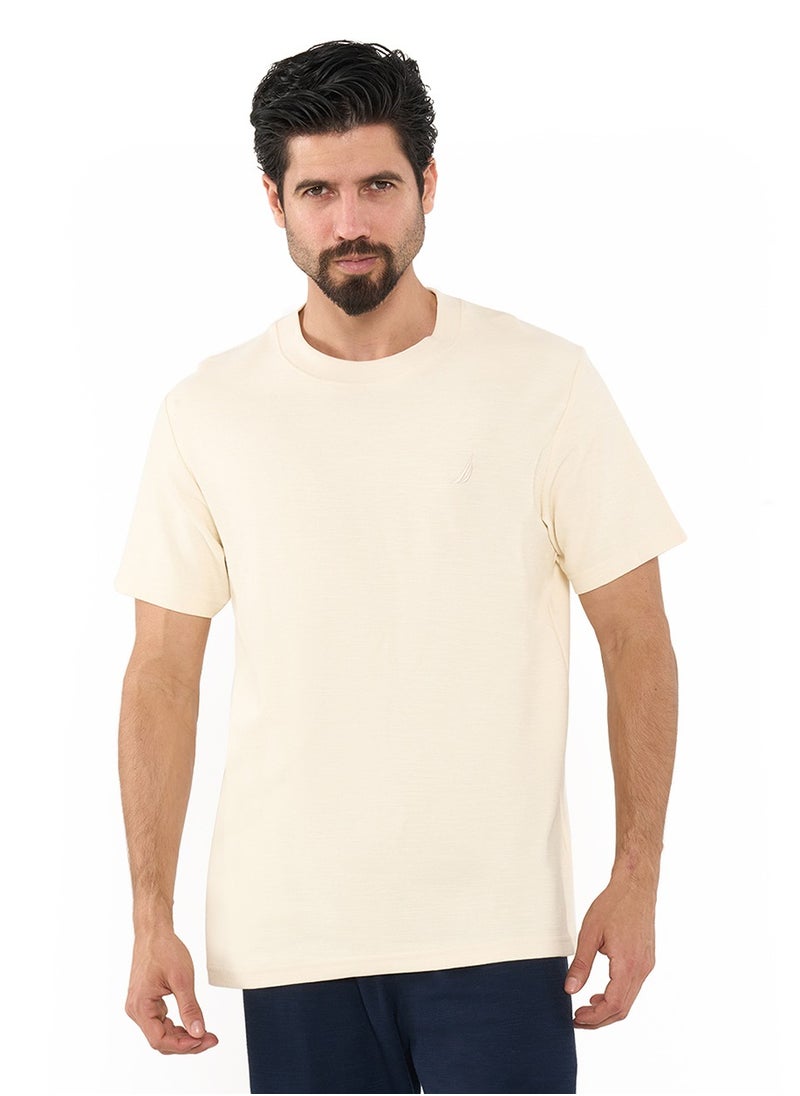NAUTICA - Essential Regular Fit Premium Cotton Logo Crew Neck T-shirt - Image 1