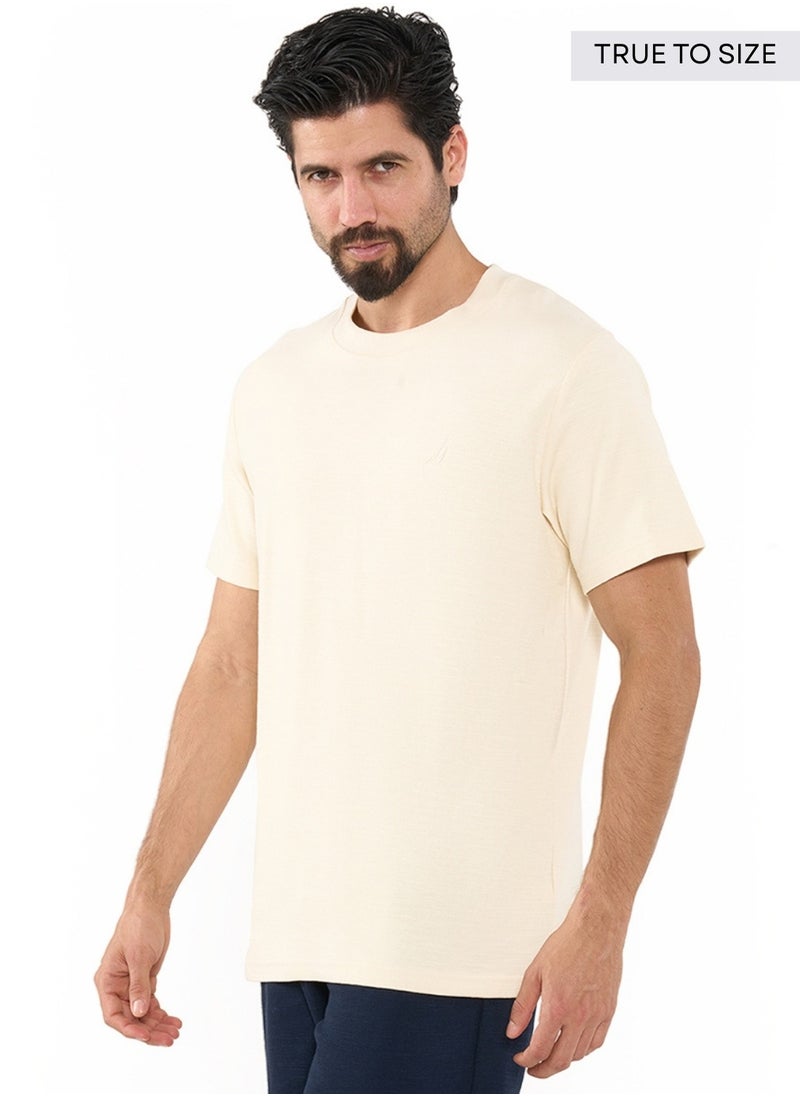 NAUTICA - Essential Regular Fit Premium Cotton Logo Crew Neck T-shirt - Image 1
