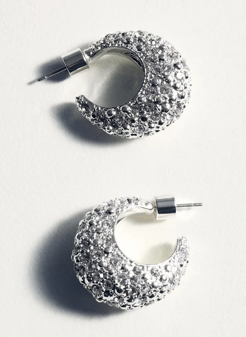 MANGO Lucia Hoop Earrings