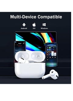Generic Airpods pro (2nd gan) Wireless Earbuds, Bluetooth Headphones, with Active Noise Cancellation, Adaptive Audio, Transparency Mode, Personalized Spatial Audio, Charging Case, Wireless Charging  - Image 5
