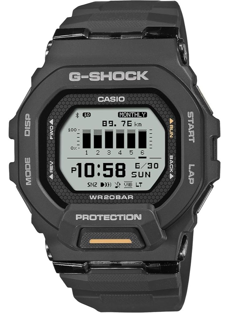 G-Shock Casio G-Squad Move Digital Black Resin Strap Fitness Watch 48.4mm - GBD-200-1A1DR - Image 1