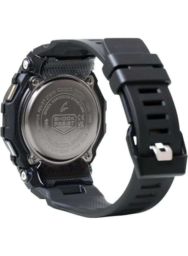 G-Shock Casio G-Squad Move Digital Black Resin Strap Fitness Watch 48.4mm - GBD-200-1A1DR - Image 2