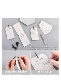 Excefore Loose Leaf Daily Planner Notepad, To Do List Notepad, Refillable Minimalist Daily Schedules, 8Pcs Loose Leaf Daily Hourly Planner, Daily Appointment Notepad, 52 Sheets Per Pad, 3.15×5.51in  - Image 2