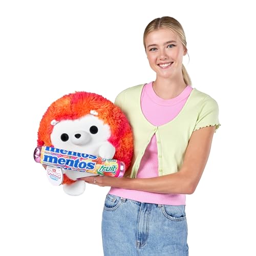 Snackles Series 2 Hedgehog & Mentos 14 Inch Plush by ZURU, Ultra Soft Plush, Collectible Plush with Real Licensed Brands, Stuffed Animal, Giftable - Image 3