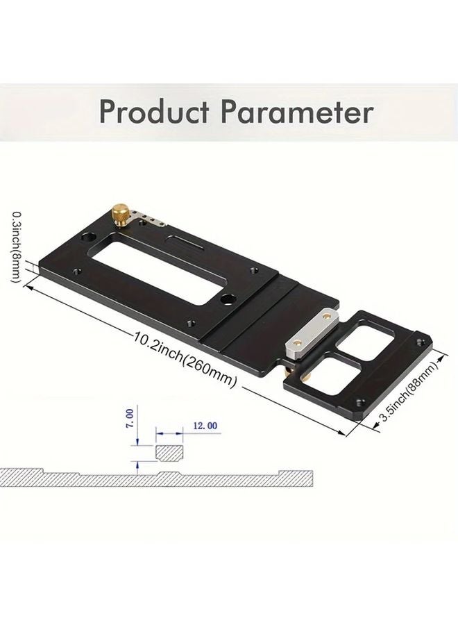 Alloy Track Saw Square Rail Precision Woodworking Circular Saw Guide - Image 3