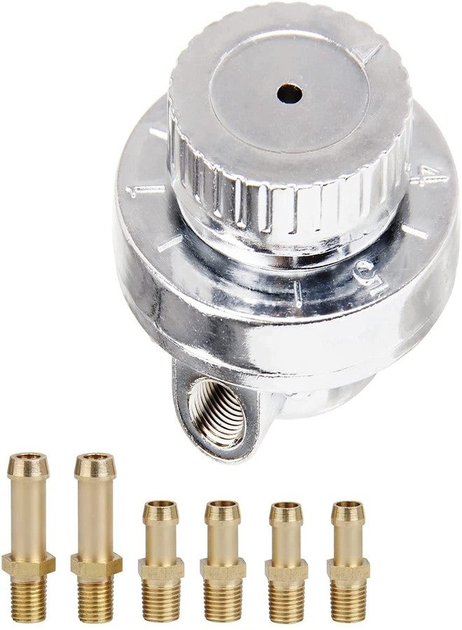 Pilida 9710 Fuel Pressure Regulator Kit: Manual 5-Speed Adjustable Engine Carburetor Carb With 1/4", 5/16",3/8" Fuel Adapters - Image 1