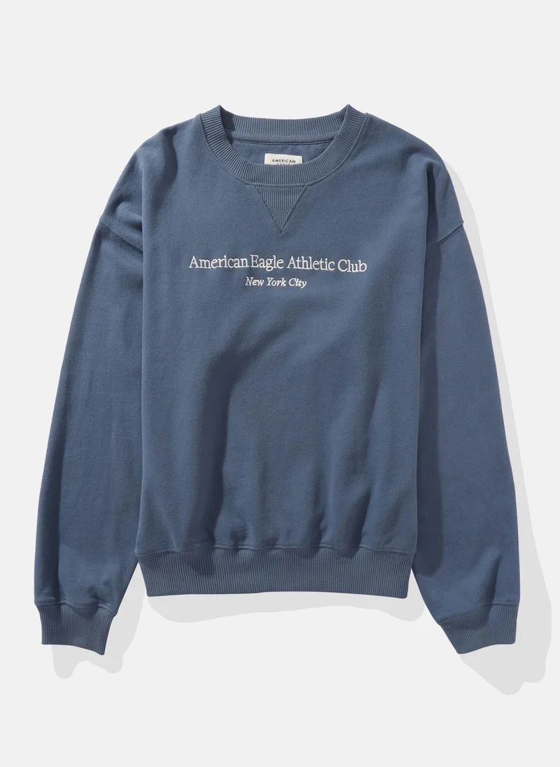 امريكان ايجل Logo Graphic Pullover Sweatshirt