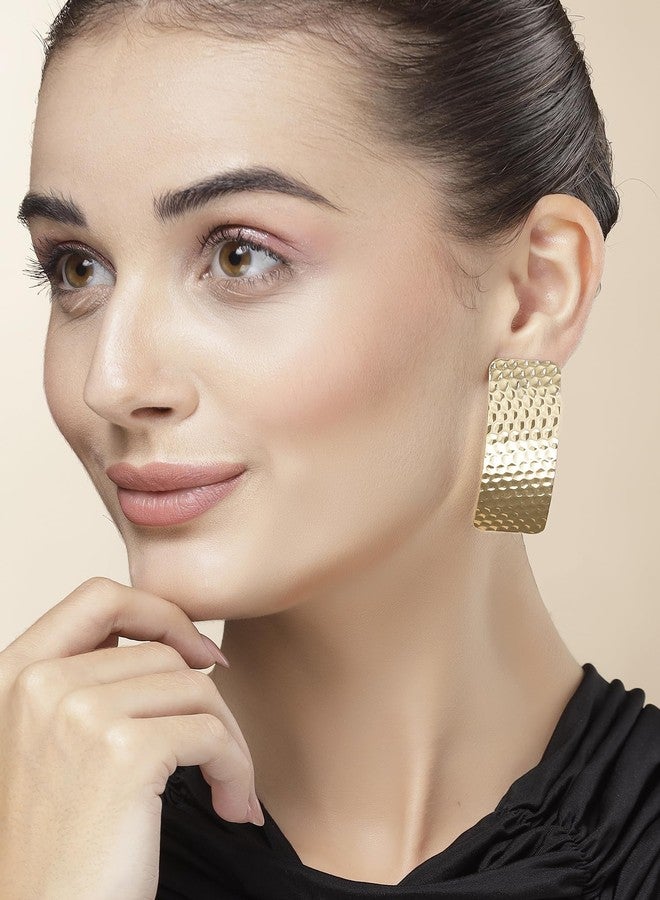كارات كارت أقراط متدلية مطلية بالذهب من كارات كارت بتشطيب مطروق للنساء (33038949) - Image 3