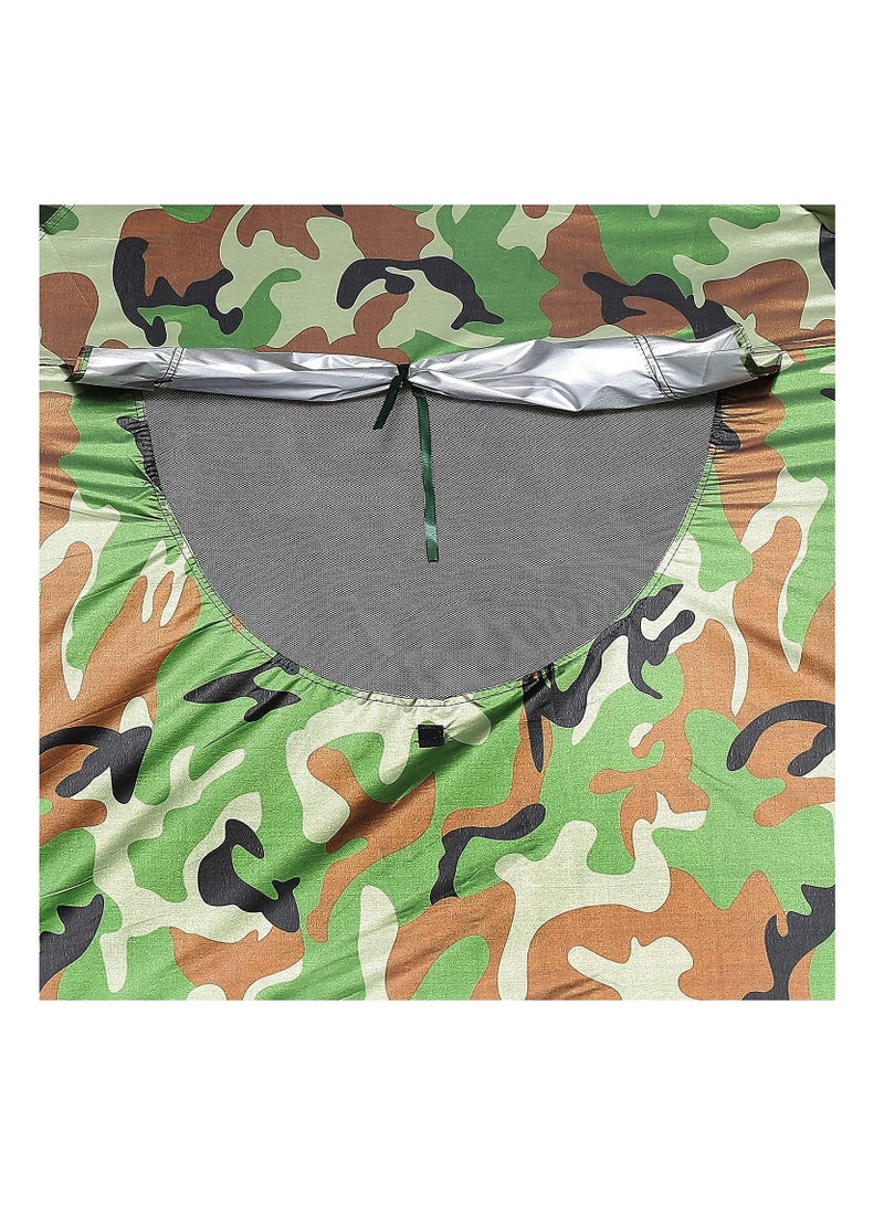 بلومنغ تايم مقاوم للماء والرياح والأشعة فوق البنفسجية للسفر والتخييم في الهواء الطلق 2-3 أشخاص، خيمة مموهة متعددة الوظائف مقاومة للمطر. - Image 4