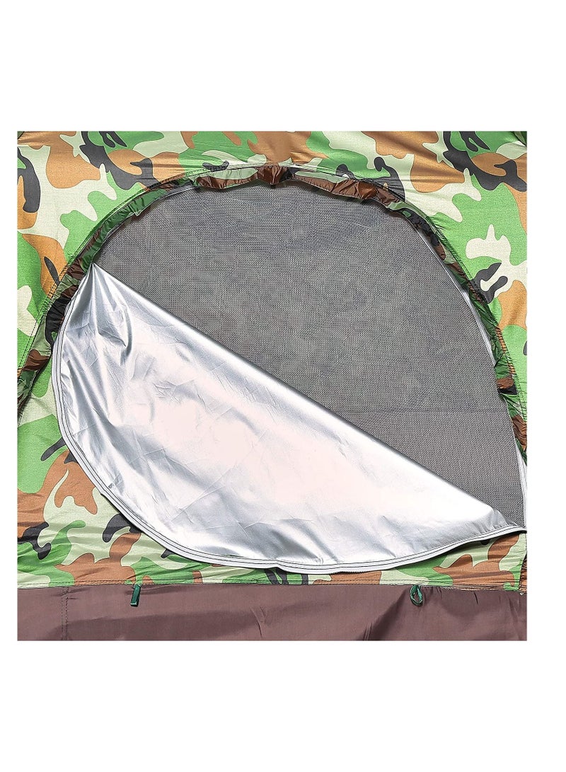 بلومنغ تايم مقاوم للماء والرياح والأشعة فوق البنفسجية للسفر والتخييم في الهواء الطلق 2-3 أشخاص، خيمة مموهة متعددة الوظائف مقاومة للمطر. - Image 5