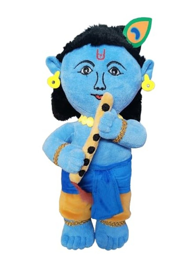 KIZDY Hindu Idol Soft Plush Toy | Devotional Hindu God Radha Ji & Krishna Ji for Kids | Religious Stuffed Toys for Boys & Girls | Toy for Car Dashboard, Temple & Gifting (25cm) - Image 5