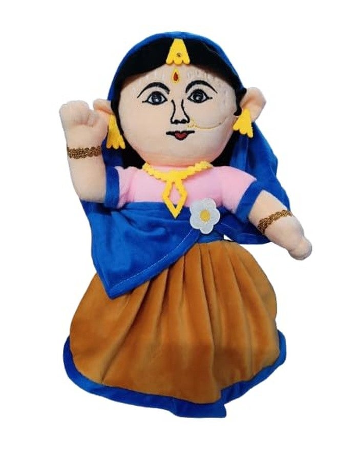 KIZDY Hindu Idol Soft Plush Toy | Devotional Hindu God Radha Ji & Krishna Ji for Kids | Religious Stuffed Toys for Boys & Girls | Toy for Car Dashboard, Temple & Gifting (25cm) - Image 4
