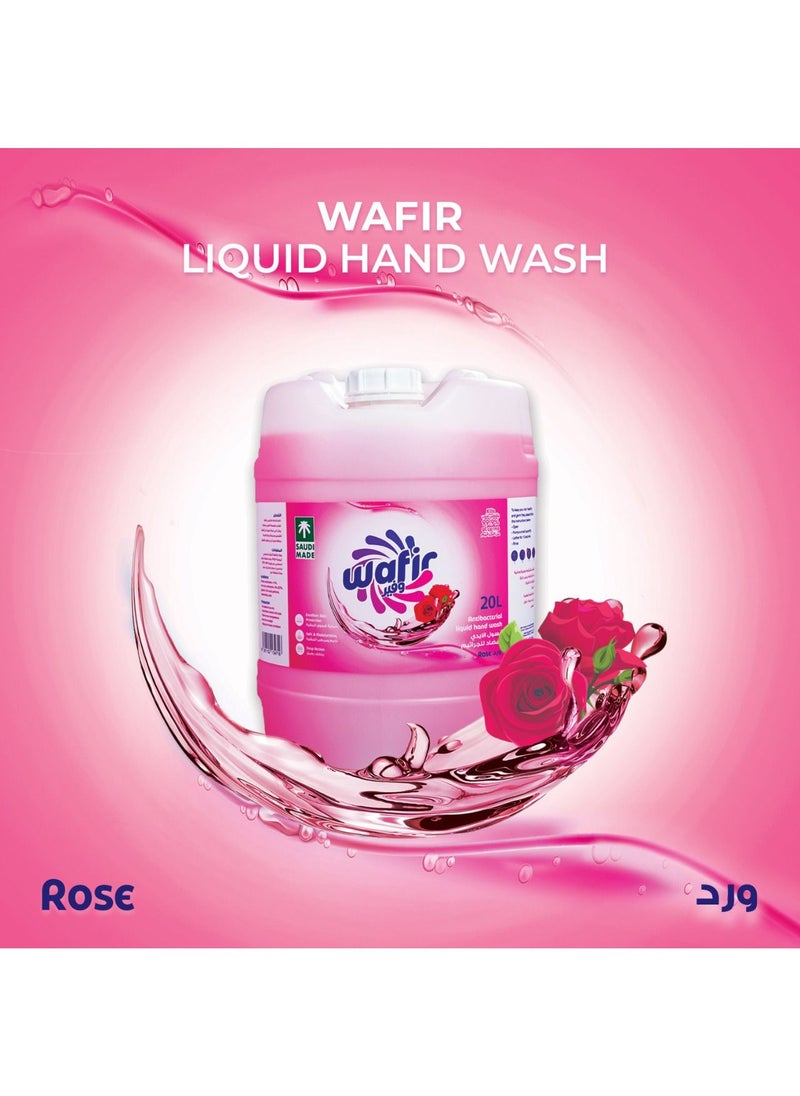 Wafir - Liquid Hand Soap Rose Scent 20 Liter Saving Gallon - Image 1