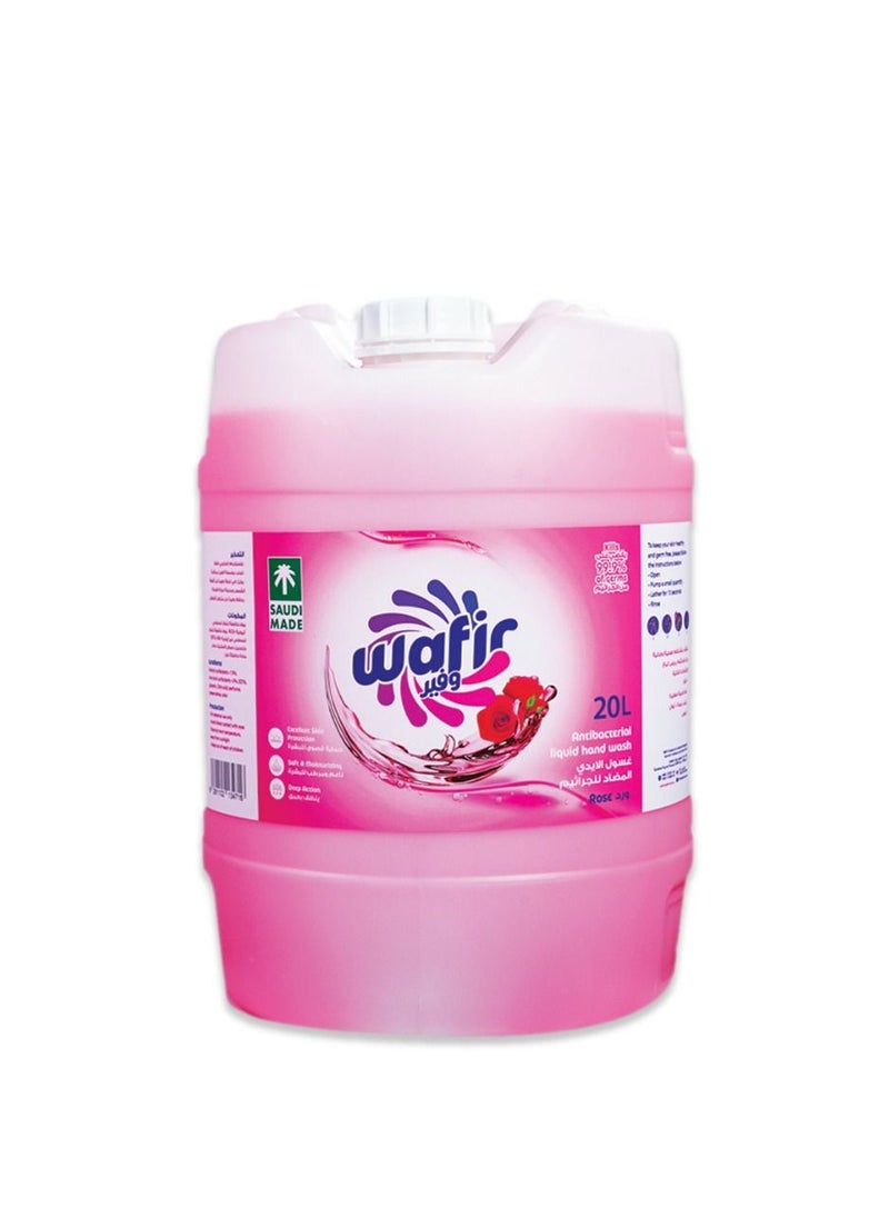 Wafir - Liquid Hand Soap Rose Scent 20 Liter Saving Gallon - Image 1