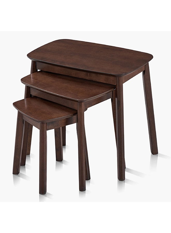 Home Box مجموعة طاولات توضع فوق بعضها 3 قطع نوردية 36 × 52.5 × 56 سم - Image 1