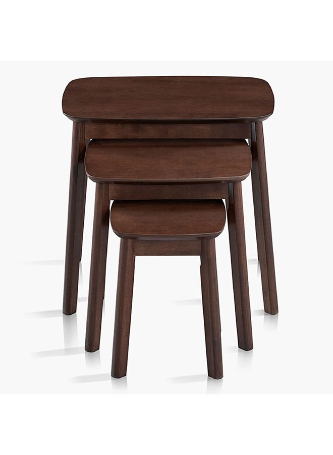 Home Box مجموعة طاولات توضع فوق بعضها 3 قطع نوردية 36 × 52.5 × 56 سم - Image 2