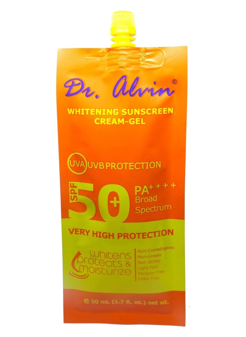 Dr. Alvin Whitening Sunscreen Cream Gel 50ml  - Image 2