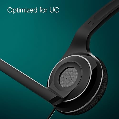 EPOS PC 7 USB Wired Headset – Lightweight Noise-Cancelling Boom Mic, Wideband Audio, Plug-and-Play USB-A, Crystal-Clear Calls for Skype, Zoom & Teams – Compatible with Windows, macOS, Chromeboo, Black - Image 4