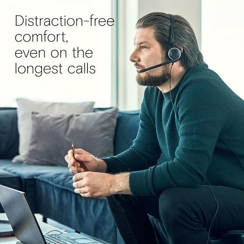 EPOS PC 7 USB Wired Headset – Lightweight Noise-Cancelling Boom Mic, Wideband Audio, Plug-and-Play USB-A, Crystal-Clear Calls for Skype, Zoom & Teams – Compatible with Windows, macOS, Chromeboo, Black - Image 5