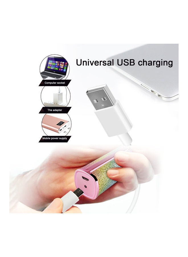 NIBEMINENT USB Charge Mini Electric Lipstick Design Shaving Machine Pink - Image 2