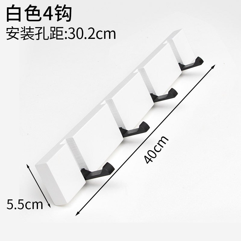 Creative Wooden Invisible Hook Door Rear Foldable Hanger Wall Hanging Wall Hook Entrance Bedroom Coat Rack - Image 1