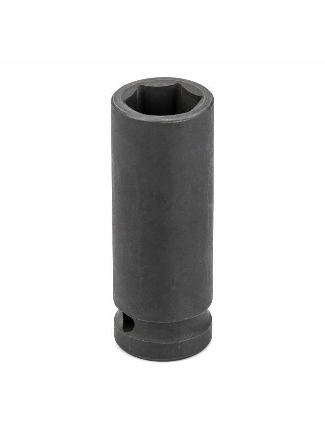 16mm Deep Impact Socket 1/2 Inch Drive,  Long  6 Point Socket for Impact Wrench, Ratchet, Car Repair and Workshop Use - Image 1