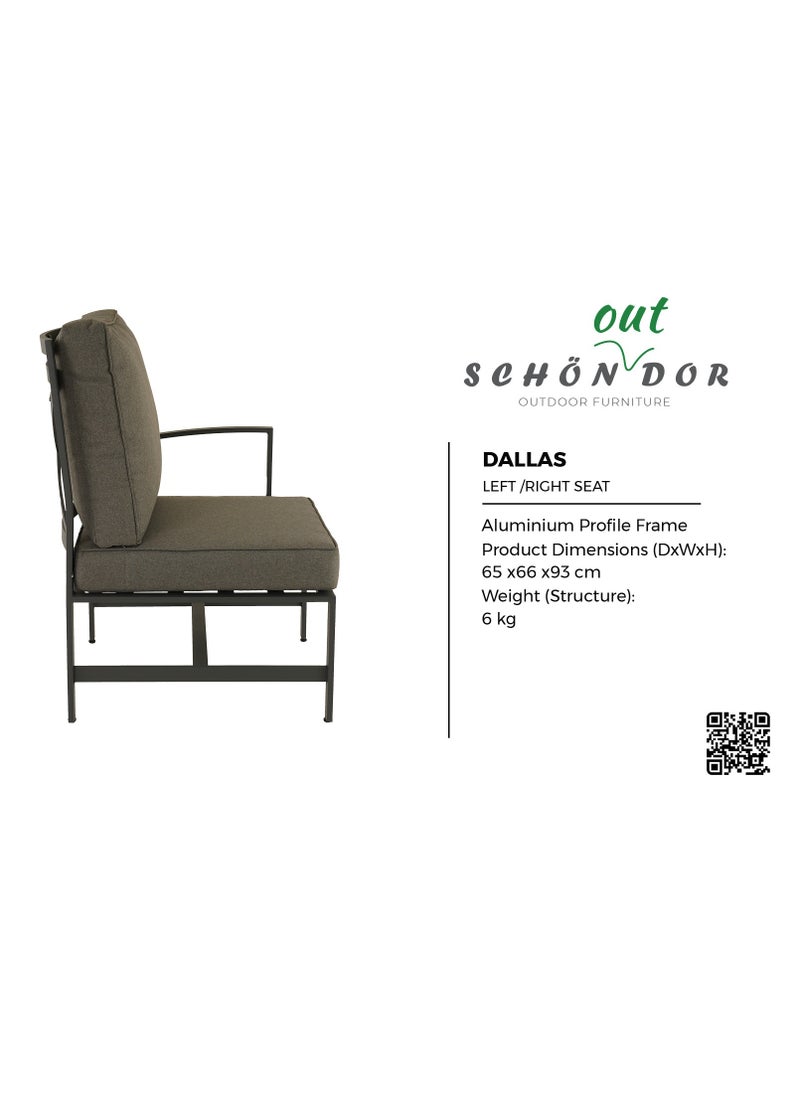 Schondor Furniture - Dallas Sofa Set | With Center Table | Outdoor Dining | Outdoor Furniture | Patio | Garden | Backyard | Made in Aluminum Cast | Built to Last | Weather Resistance - Image 1