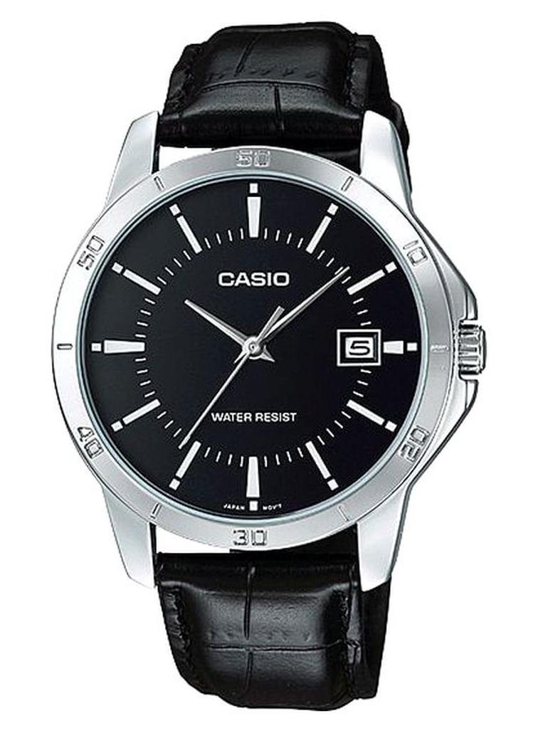 CASIO Men Water Resistant Analog Watch MTP-V004L-1AUDF - 42 mm - Black - Image 1