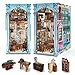 CCCDF DIY Book Nook Kit Miniature Dollhouse Booknook Kit 3D Wooden Puzzle Bookend Bookshelf Insert Decor with LED Light for Teens and Adults Hemingway House - Image 2