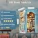 CCCDF DIY Book Nook Kit Miniature Dollhouse Booknook Kit 3D Wooden Puzzle Bookend Bookshelf Insert Decor with LED Light for Teens and Adults Hemingway House - Image 4