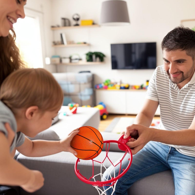 Shindel 6PCS Mini Basketballs, 4.7 inches Inflatable Rubber Basketballs with Pump for Mini Hoop for Kids Indoor Outdoor Play - Image 5