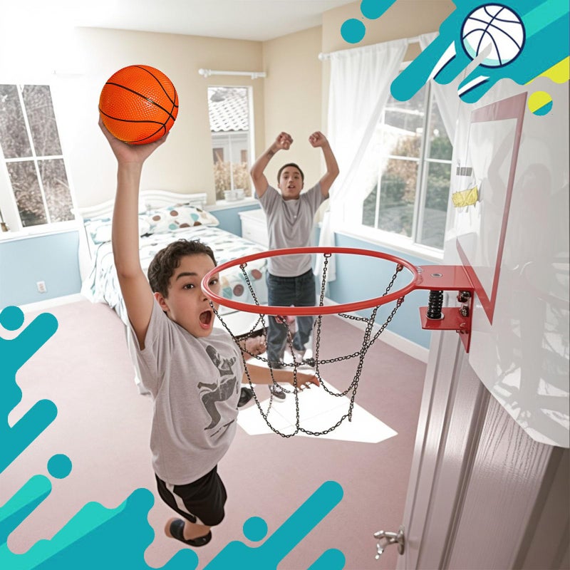 Shindel 6PCS Mini Basketballs, 4.7 inches Inflatable Rubber Basketballs with Pump for Mini Hoop for Kids Indoor Outdoor Play - Image 3