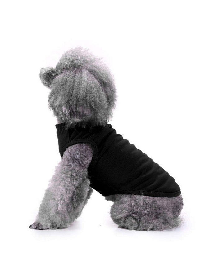 Dog Shirts Clothes, Chol&Vivi Dog Clothes T Shirt Vest Soft And Thin, 2Pcs Blank Shirts Clothes Fit For Extra Small Medium Large Extra Large Size Dog Puppy, Large Size, Black And Grey - Image 4