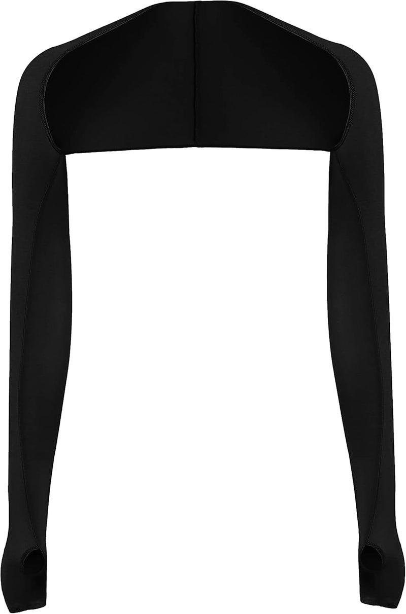 WoLover Women Cooling Shawl Arm Sleeve with Finger Hole, Comfortable & Breathable, Anti-UV, Ladies Sun Protection Cooler Shrug - Image 1