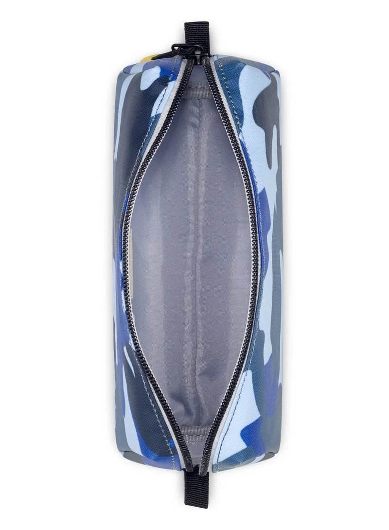 DELSEY Paris BTS 2023 Top Zip Opening Pencil Case 1 Compartment - Camo Blue