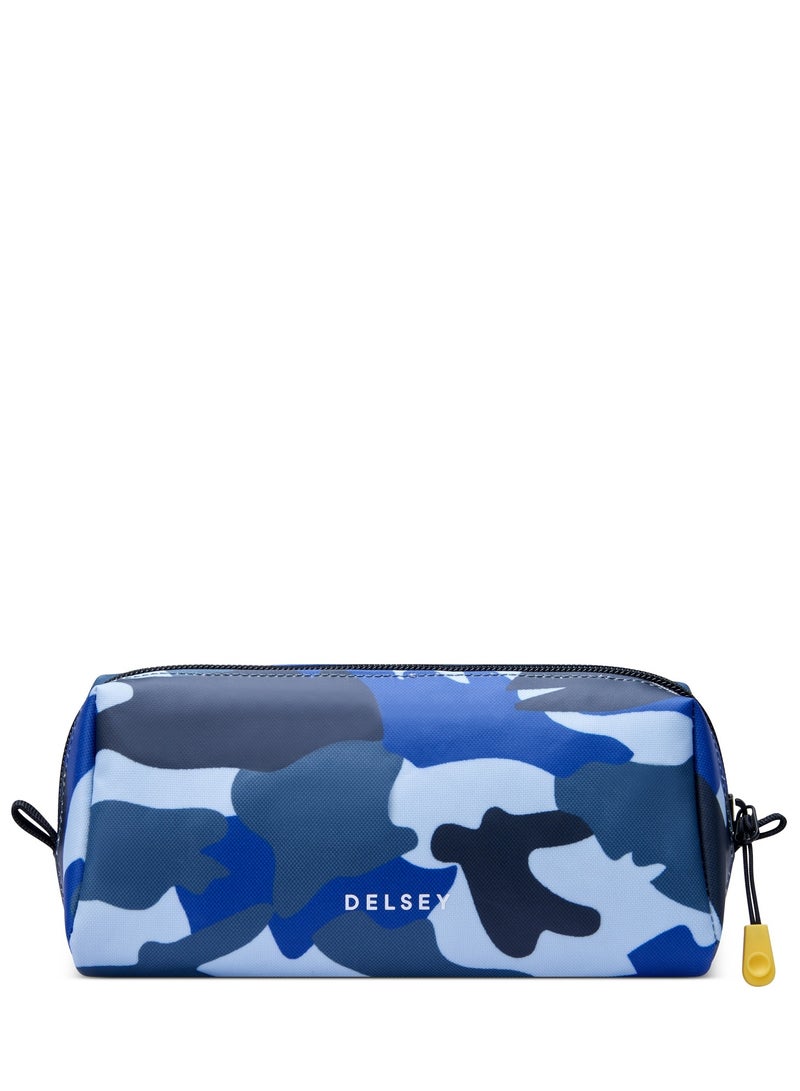 DELSEY Paris BTS 2023 Top Zip Opening Pencil Case 1 Compartment - Camo Blue  - Image 1