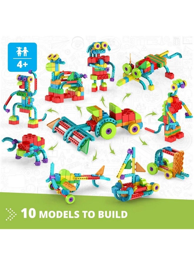 Engino: Qboidz Farm Tractor - 10 Model Brick Building Set, Toy Construction, Coloring-Math Activities, Stack-Click Assembly, STEM Play-Learn, Kids 4+ - Image 2