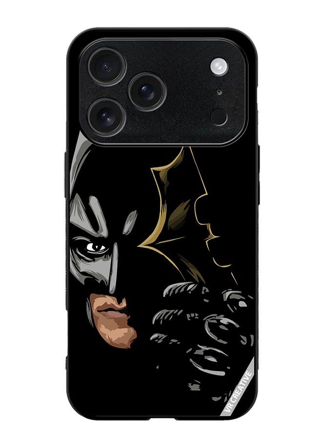 VR CREATIVE Protective Case Cover For Apple iPhone 17 Pro Max Batman Black Design Multicolour