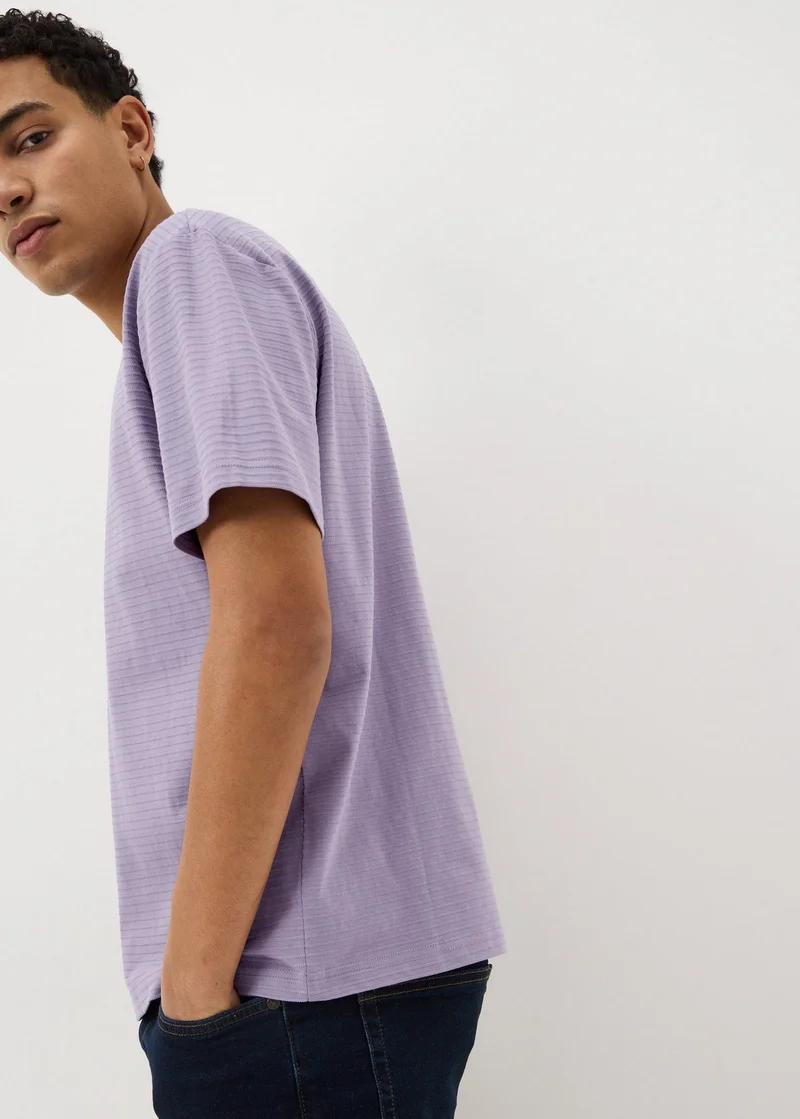 Matalan Purple Textured T-Shirt
