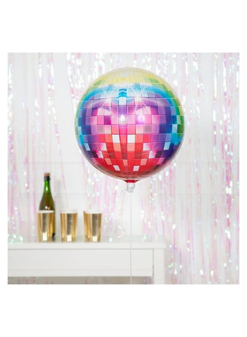 JOLLITY LLC Large Disco Ball Balloons for Party Decorations 22 Inches 360 Degree 4D Round Sphere Foil Metallic Disc Theme for Birthday, Bachelorette, Wedding, Baby Shower (6pcs) - Image 3
