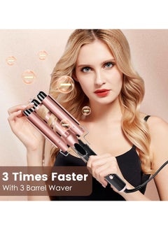 General 5 in 1 curling wand with temperature display, curling wand set with 5 interchangeable ceramic curling wands, instant heat, suitable for all hair types  - Image 3