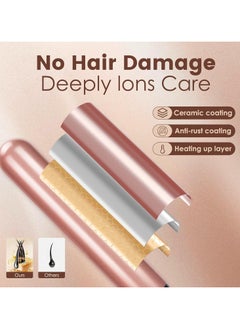 General 5 in 1 curling wand with temperature display, curling wand set with 5 interchangeable ceramic curling wands, instant heat, suitable for all hair types  - Image 5