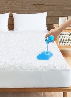 Waterproof Terry Towel Mattress Protector Ultra-Soft Mattress Cover 150X200+25cm