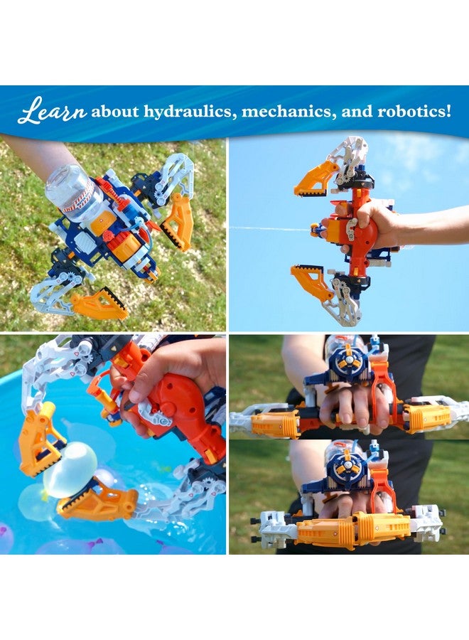 Thames & Kosmos Mega Cyborg Hydro Blaster STEM Experiment Kit, Toy of The Year Finalist - Build a Wearable Hydraulic-Powered Water Toy & Gripper, Shoots Water Up to 20 Feet, Transforms Into 5 Models - Image 5