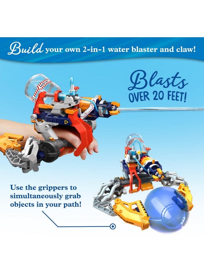 Thames & Kosmos Mega Cyborg Hydro Blaster STEM Experiment Kit, Toy of The Year Finalist - Build a Wearable Hydraulic-Powered Water Toy & Gripper, Shoots Water Up to 20 Feet, Transforms Into 5 Models - Image 2