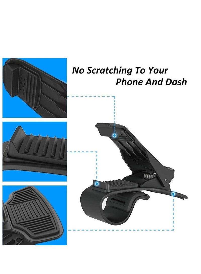 Car Phone Holder Dashboard Cellphone Mount Mobile Clip Stand HUD Non-Slip Cell Phone Holder Design for Smart phone(3.0-6.5inch) - Image 4