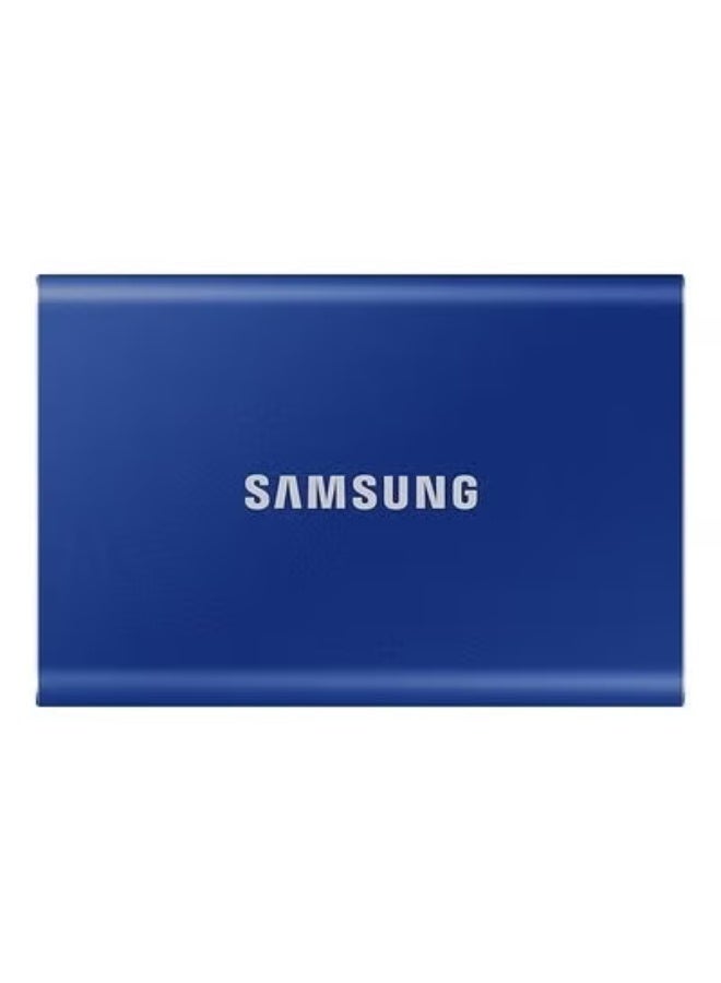 Samsung 2TB T7 USB 3.2 Gen.2 Portable SSD, Up to 1,050MB/sec Read & Up to 1,000 MB/sec Write Speeds, 256-Bit AES Hardware Encryption, PCIe NVMe Technology, Blue | MU-PC2T0H/WW 2 TB - Image 1